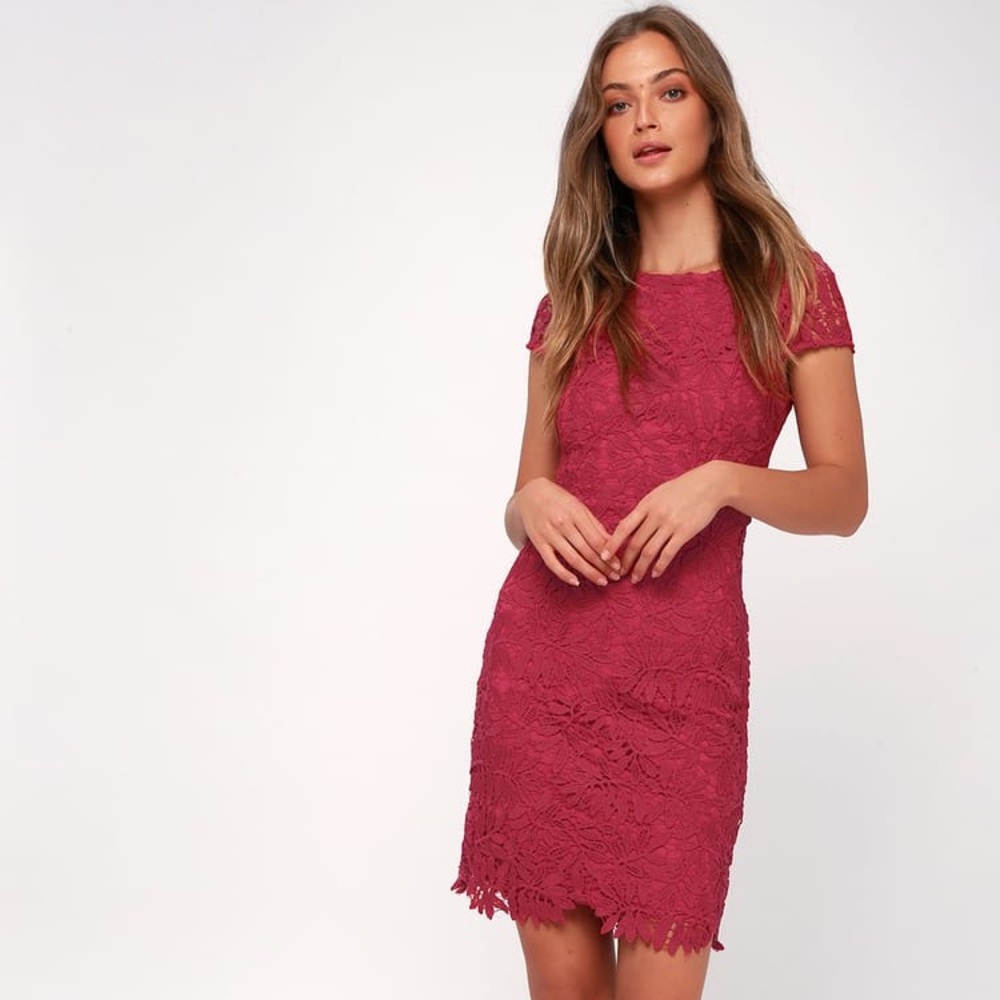 NWT Lulus Right Sheer, Right Now Lace Dress